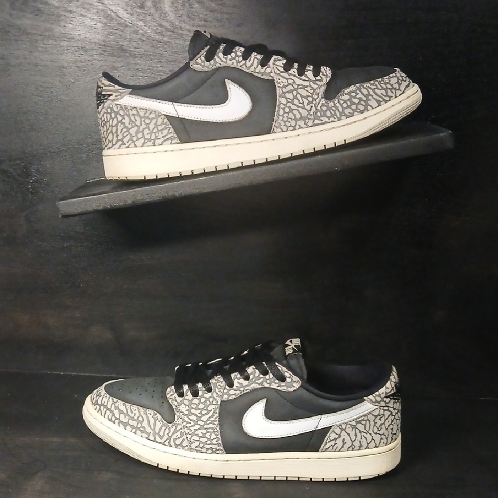 Nike Air Jordan 1 Retro Low OG (BLACK CEMENT) Mens Size - 13  ~ 100% AUTHENTIC!